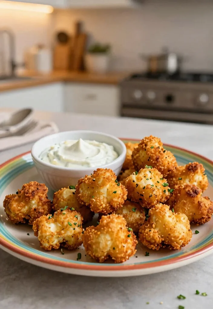 16 Best Air Fryer Meals for Family (Crispy & Fast) - 5. Crunchy Air Fryer Cauliflower Bites 1