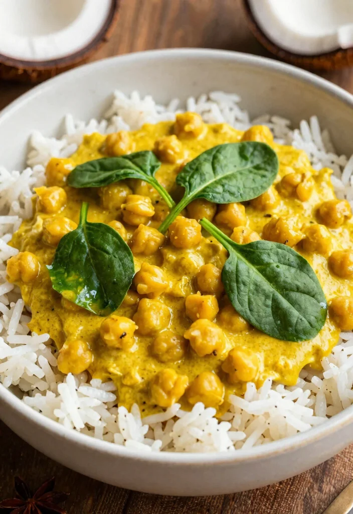 16 Bulk Meals for Family Meal Prep: Cook Once, Eat Twice - 11. Coconut Curry Chickpeas 1