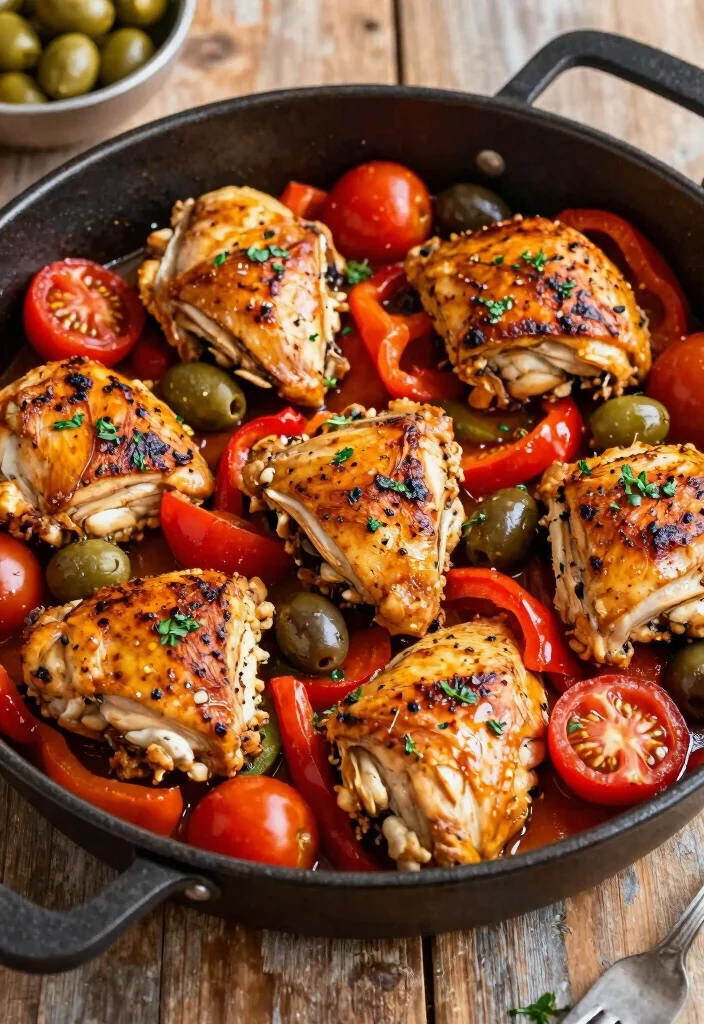 16 Bulk Meals for Family Meal Prep: Cook Once, Eat Twice - 14. One-Pan Mediterranean Chicken 1