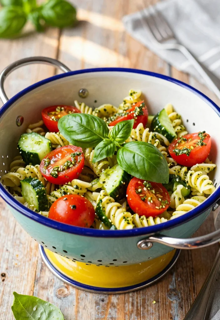 16 Bulk Meals for Family Meal Prep: Cook Once, Eat Twice - 15. Pesto Pasta Salad 1