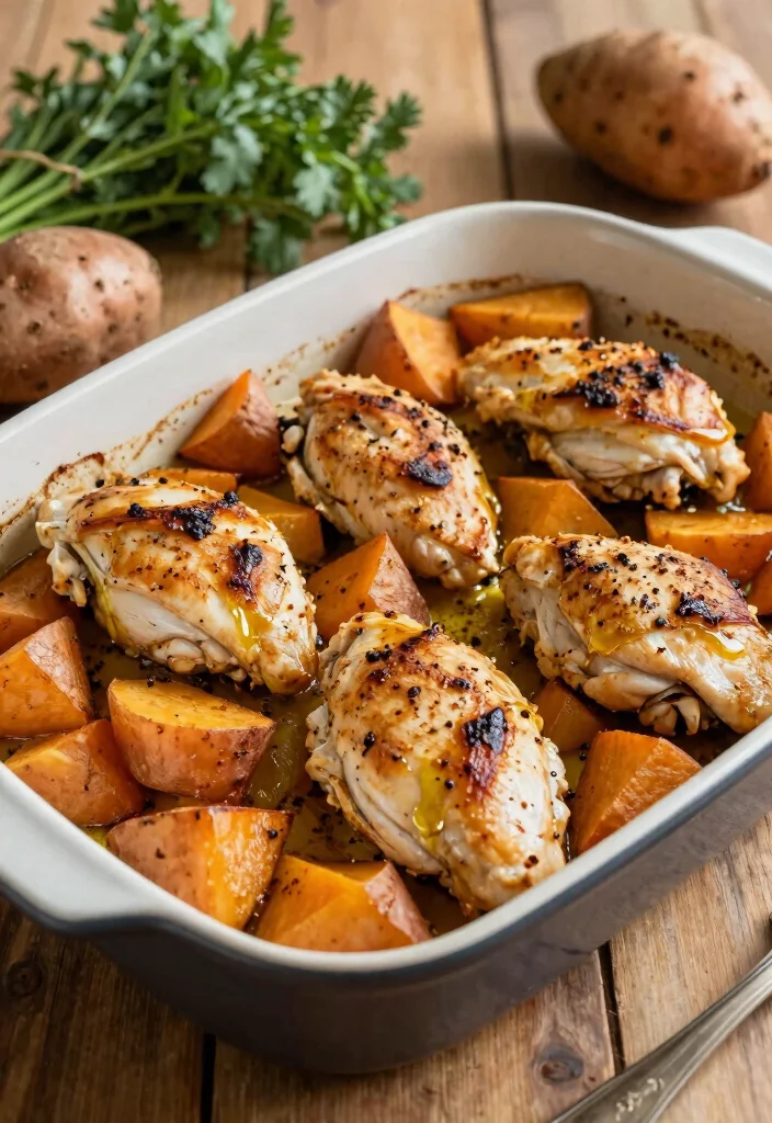 16 Bulk Meals for Family Meal Prep: Cook Once, Eat Twice - 2. Chicken and Sweet Potato Bake 1