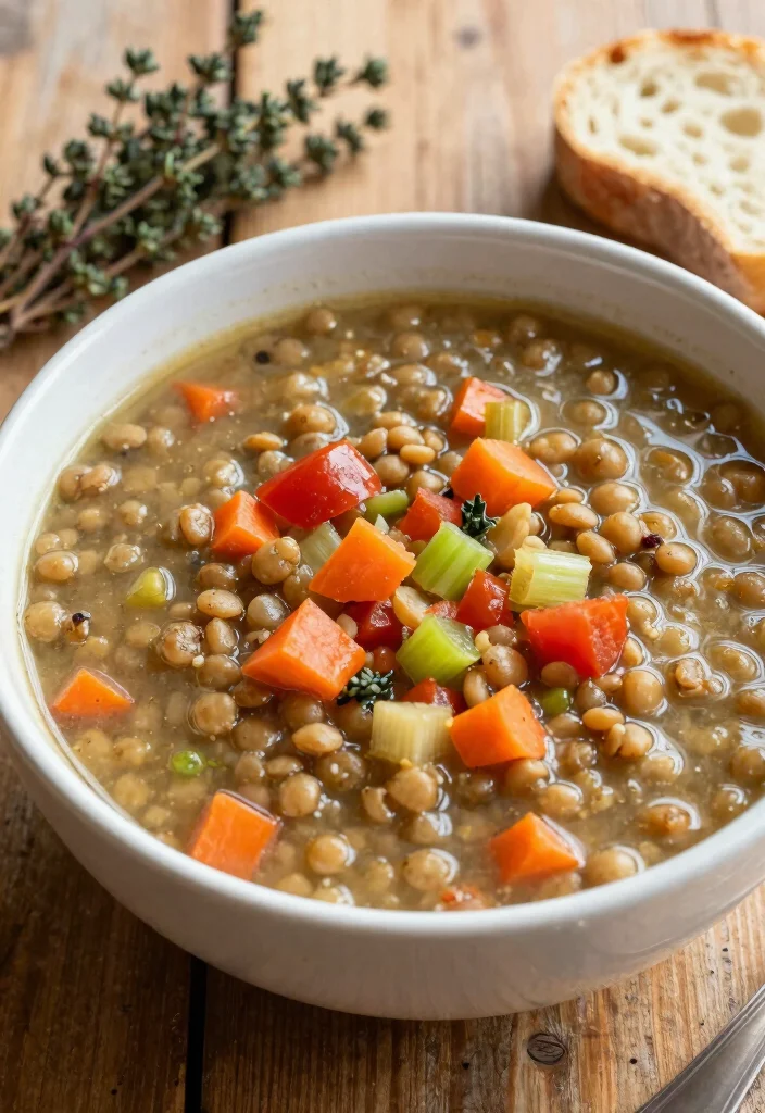 16 Bulk Meals for Family Meal Prep: Cook Once, Eat Twice - 4. Lentil and Vegetable Soup 1
