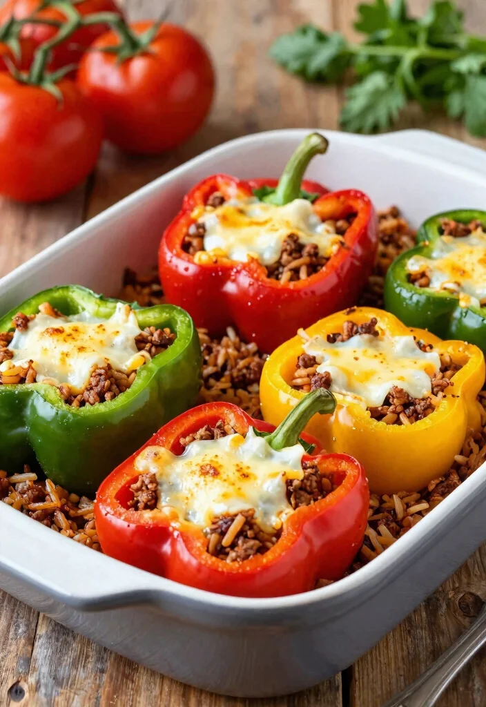 16 Bulk Meals for Family Meal Prep: Cook Once, Eat Twice - 7. Stuffed Peppers 1