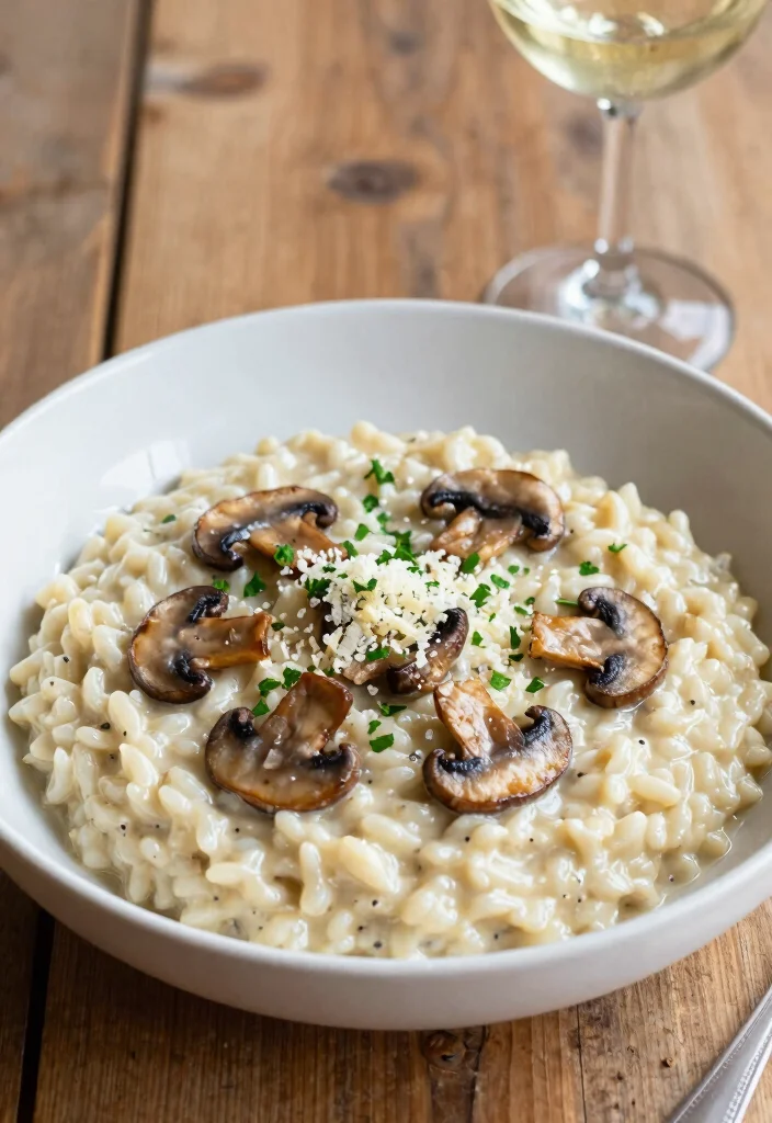 16 Bulk Meals for Family Meal Prep: Cook Once, Eat Twice - 8. Creamy Mushroom Risotto 1