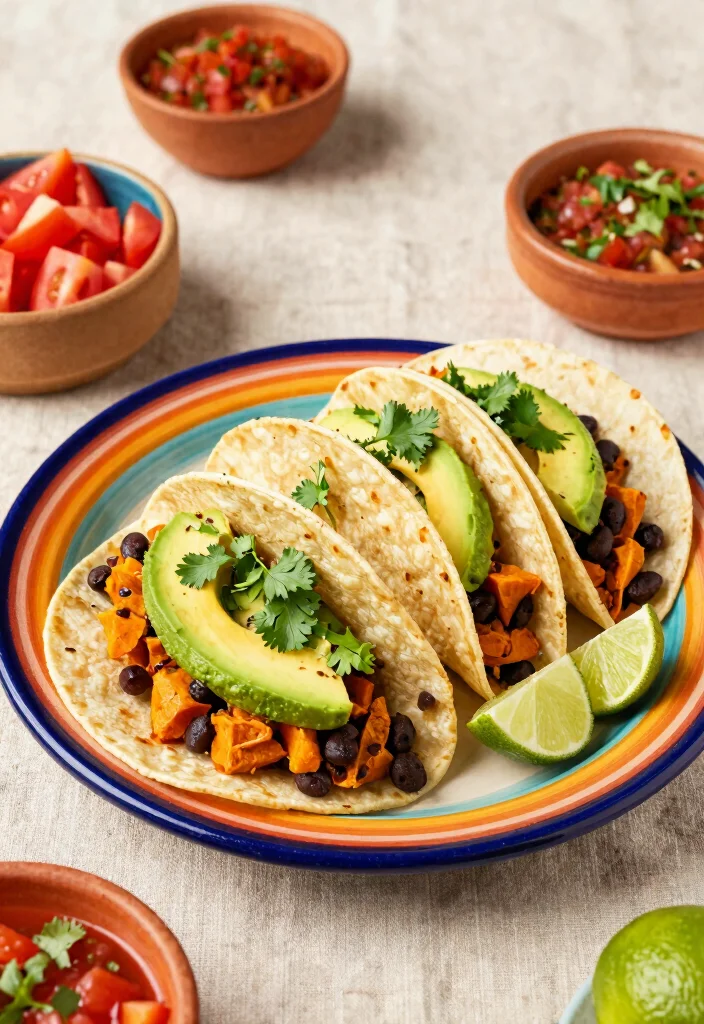 16 Family Friendly Gluten Free Meals Everyone Can Enjoy - 2. Sweet Potato & Black Bean Tacos 1