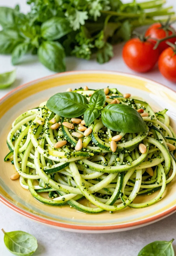 16 Family Friendly Gluten Free Meals Everyone Can Enjoy - 5. Zucchini Noodles with Pesto 1