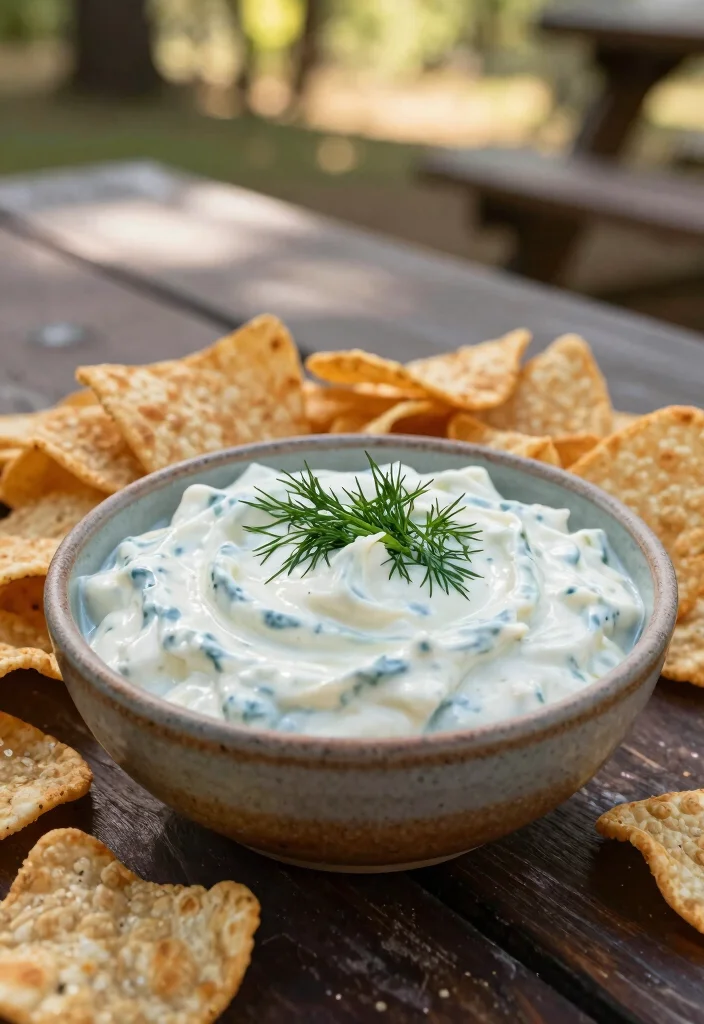 16 Family Picnic Food Ideas That Travel Well (No Mess) - 16. Tzatziki Dip with Pita Chips 1