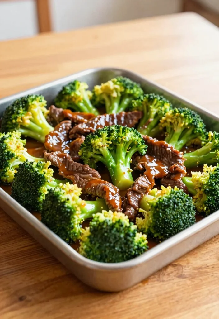 16 Family Sheet Pan Dinners for Easy Cleanup (Less Dishes) - 12. Beef and Broccoli Stir-Fry Bake 1