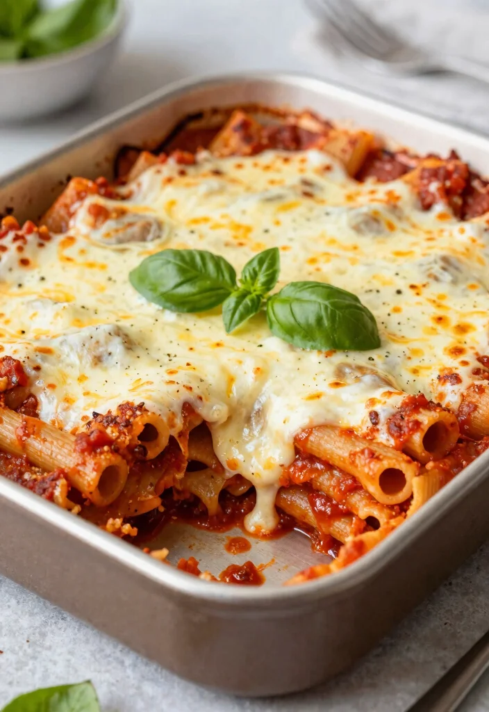16 Family Sheet Pan Dinners for Easy Cleanup (Less Dishes) - 13. Baked Ziti Sheet Pan Dinner 1