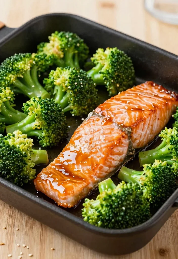 16 Family Sheet Pan Dinners for Easy Cleanup (Less Dishes) - 2. Sheet Pan Salmon with Broccoli 1