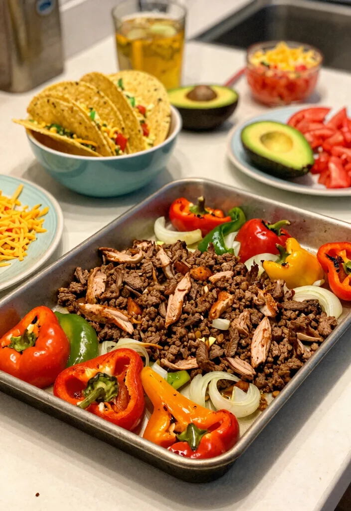 16 Family Sheet Pan Dinners for Easy Cleanup (Less Dishes) - 3. Taco Night Sheet Pan Dinner 1