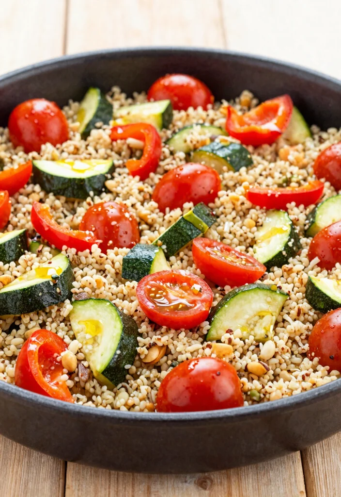 16 Family Sheet Pan Dinners for Easy Cleanup (Less Dishes) - 6. One-Pan Veggie and Quinoa Bake 1