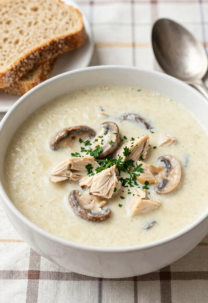 16 Gluten Free Meals for Family (That Don't Taste Gluten-Free) - 6. Creamy Chicken Mushroom Soup 1