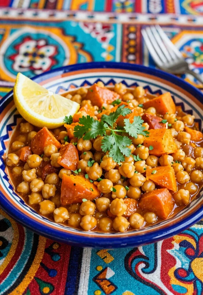 16 Healthy Crockpot Meals for Family: Low Calorie Comfort Food - 9. Moroccan Chickpea Stew 1