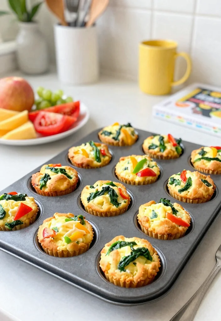 16 Healthy Family Meals on a Budget (Nutritious & Cheap) - 7. Egg Muffins with Veggies 1