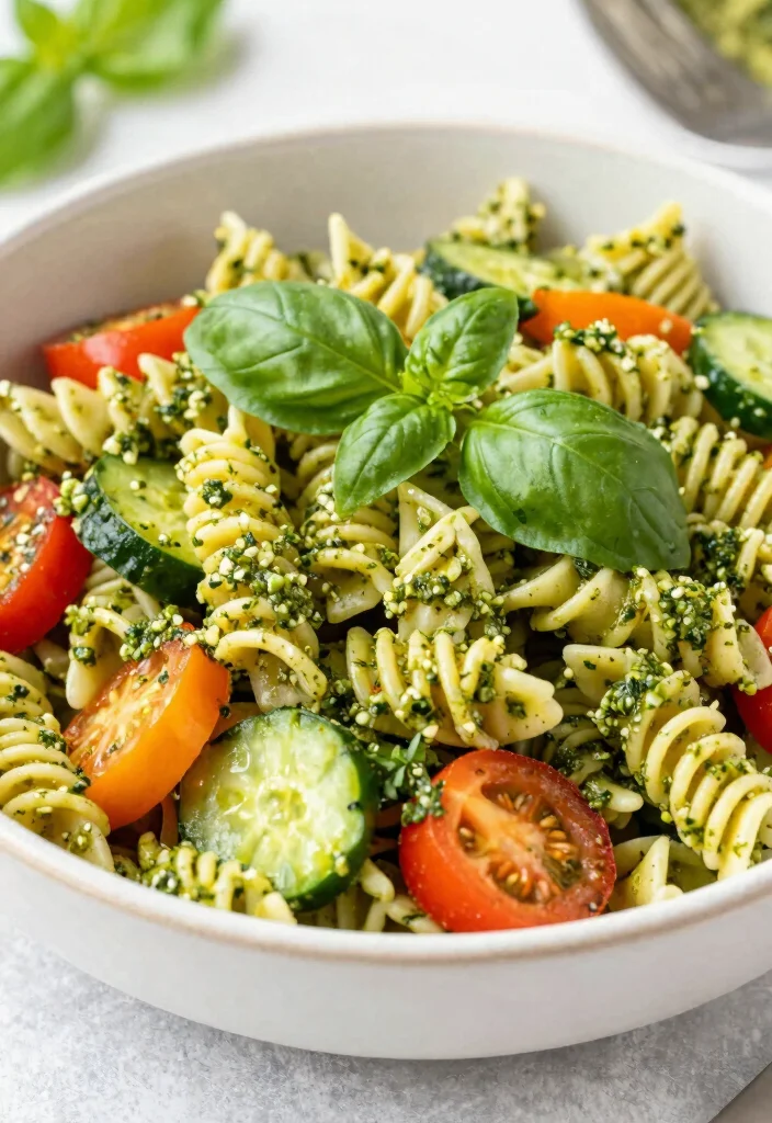 16 Large Family Meals Cooking for a Crowd Made Simple - 12. Pesto Pasta Salad 1