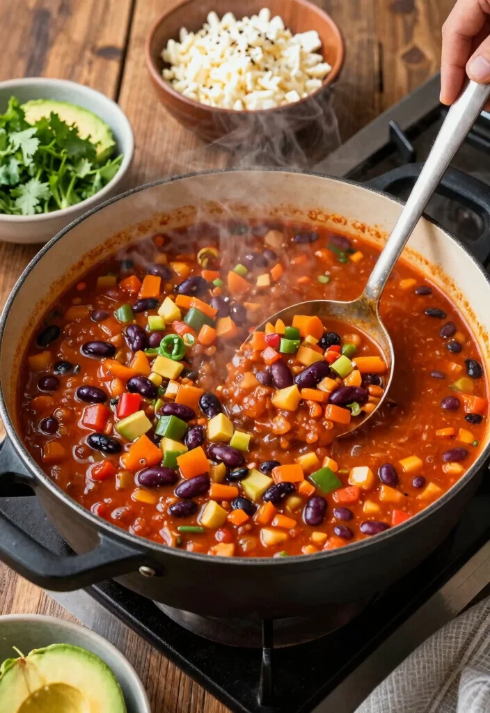 16 Large Family Meals Cooking for a Crowd Made Simple - 5. Vegetarian Chili 1