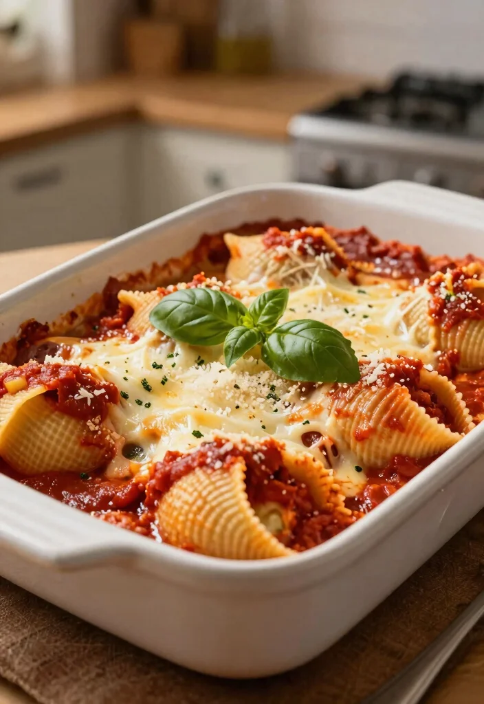 16 Large Family Meals Cooking for a Crowd Made Simple - 9. Spinach and Cheese Stuffed Shells 1