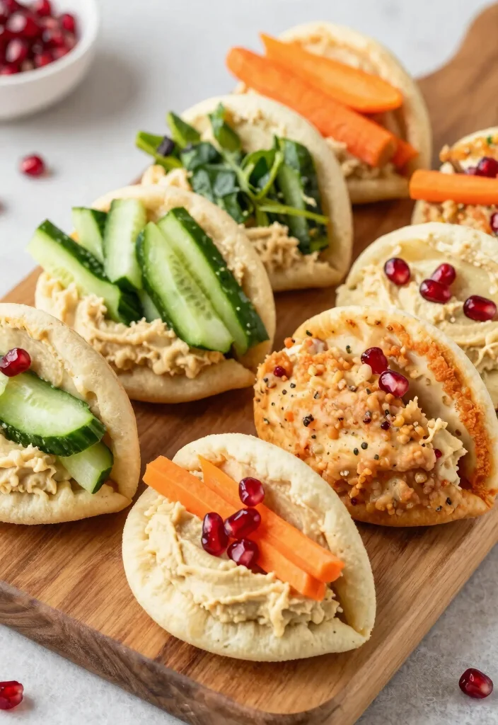 16 Meals to Make for Family When You Don't Know What to Cook - 8. Pita Pockets with Hummus and Veggies 1
