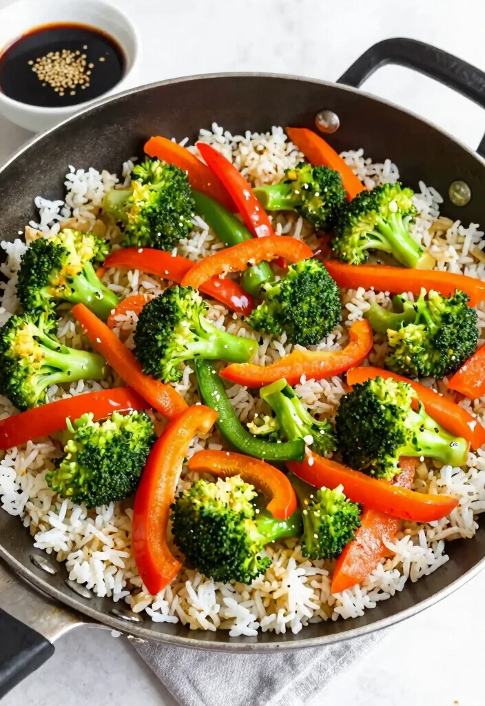 17 Cheap Big Family Meals (Feed Everyone for Under $10) - 4. Vegetable Stir-Fry with Rice 1