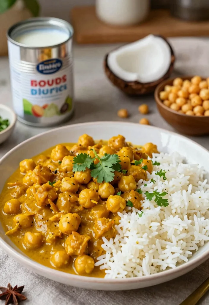 17 Cheap Big Family Meals (Feed Everyone for Under $10) - 9. Easy Curry Chickpeas 1