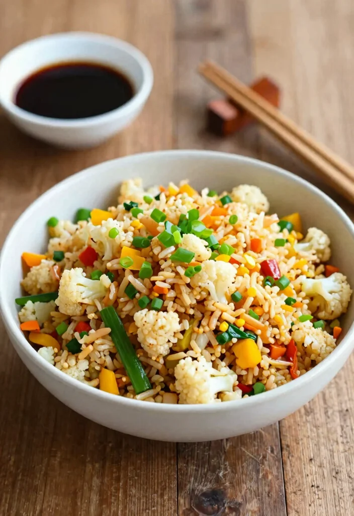 17 Cheap Healthy Meals for a Week Family of 4 - 15. Cauliflower Fried Rice 1