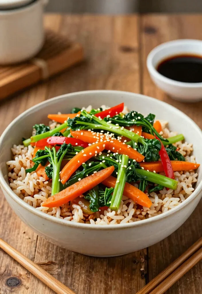 17 Cheap Healthy Meals for a Week Family of 4 - 4. Vegetable Stir-Fry with Brown Rice 1