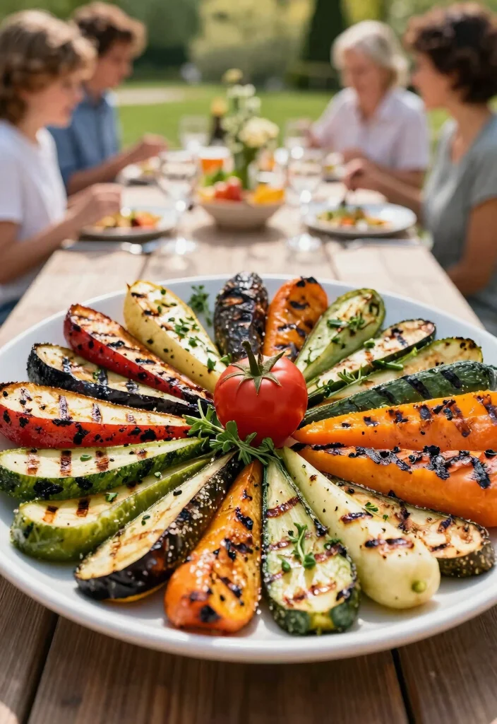 17 Family Get Together Food Ideas Everyone Will Love - 17. Grilled Vegetable Platter 1