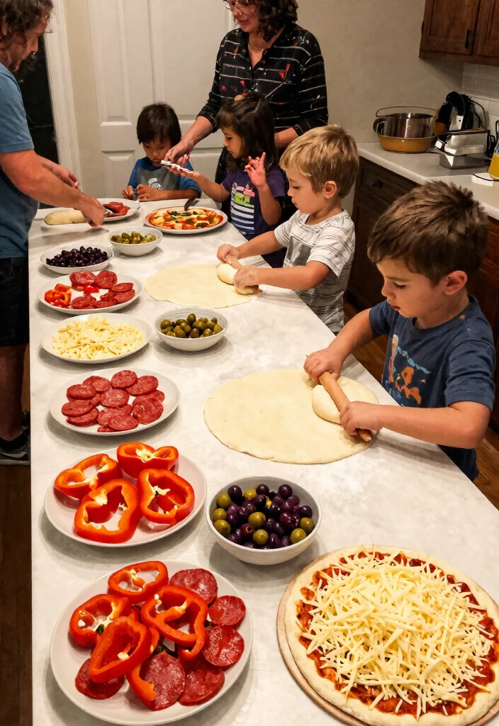 17 Family Get Together Food Ideas Everyone Will Love - 5. Homemade Pizza Bar 1