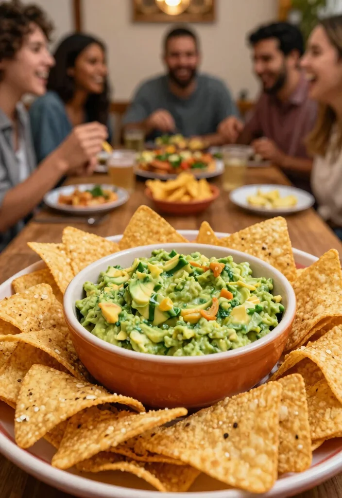 17 Family Get Together Food Ideas Everyone Will Love - 9. Homemade Guacamole and Tortilla Chips 1