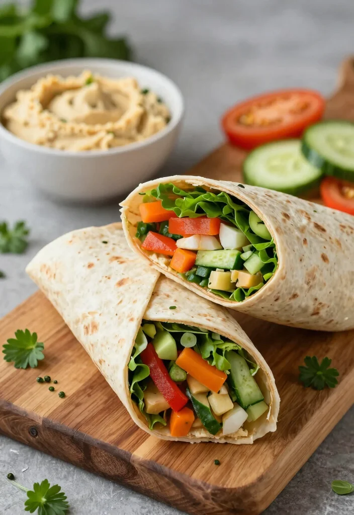 17 Family Meals Under 20 Dollars You Can Make Tonight - 16. Hummus and Veggie Wrap 1