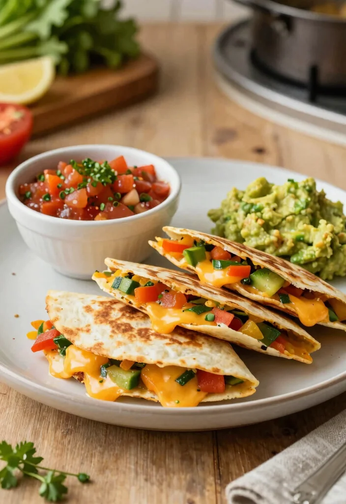 17 Family Meals for Picky Eaters (Kid-Approved & Hidden Veggies) - 10. Vegetable and Cheese Quesadillas 1