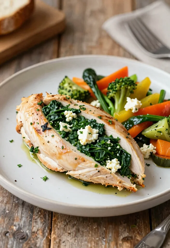 17 Family Meals for Picky Eaters (Kid-Approved & Hidden Veggies) - 14. Spinach and Feta Stuffed Chicken 1