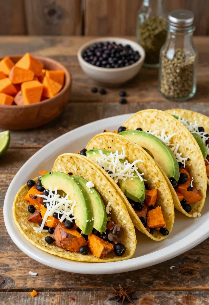 17 Family Meals for Picky Eaters (Kid-Approved & Hidden Veggies) - 4. Sweet Potato and Black Bean Tacos 1