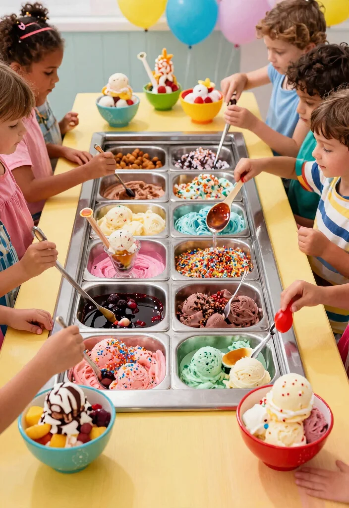 17 Fun Birthday Dinner Ideas for Family Celebrations at Home - 11. Ice Cream Sundae Bar 1