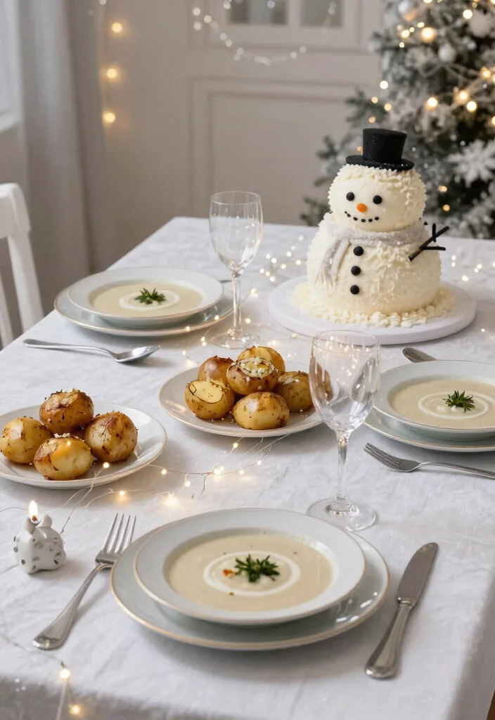 17 Fun Birthday Dinner Ideas for Family Celebrations at Home - 13. Winter Wonderland Dinner 1