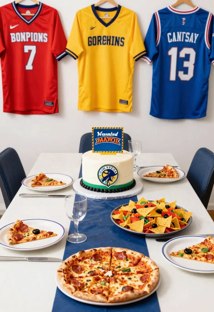 17 Fun Birthday Dinner Ideas for Family Celebrations at Home - 9. Sports Team Celebration 1