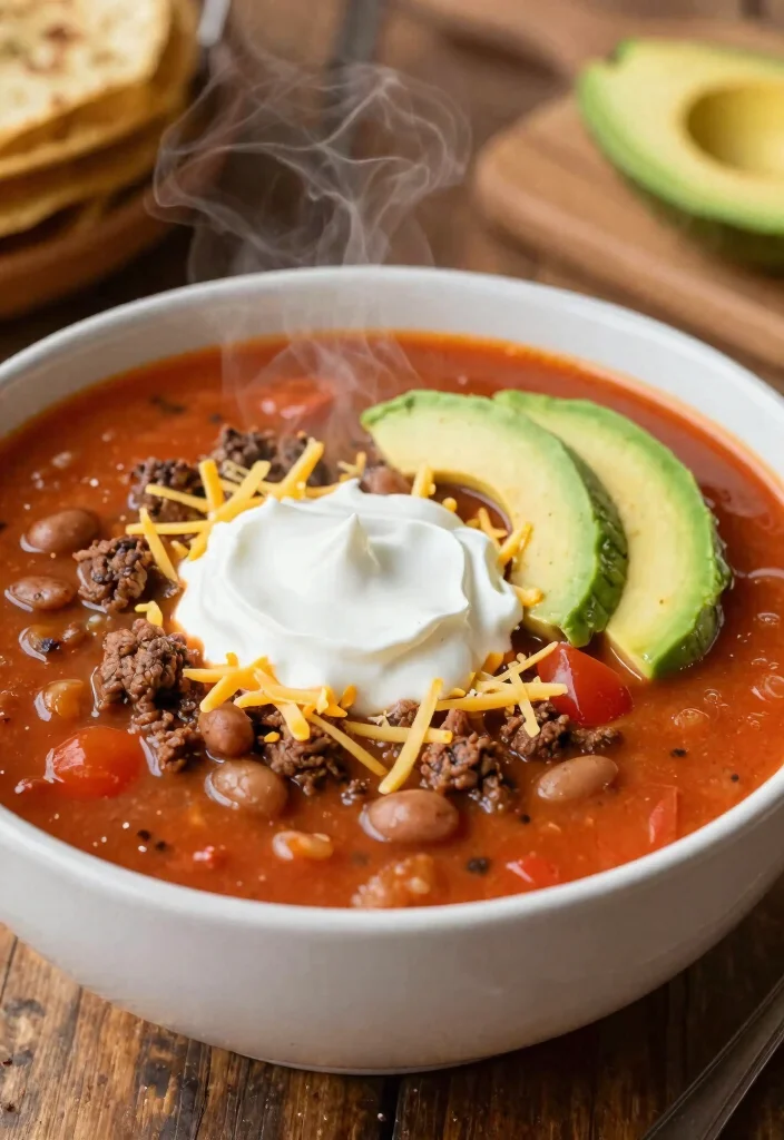 17 Keto Family Meals Crock Pot Dump Dinners - 12. Taco Soup 1