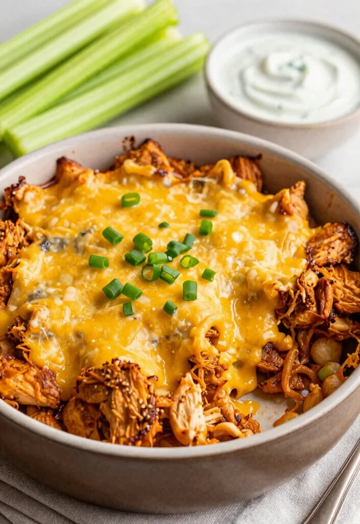 17 Keto Family Meals Crock Pot Dump Dinners - 3. Buffalo Chicken Casserole 1