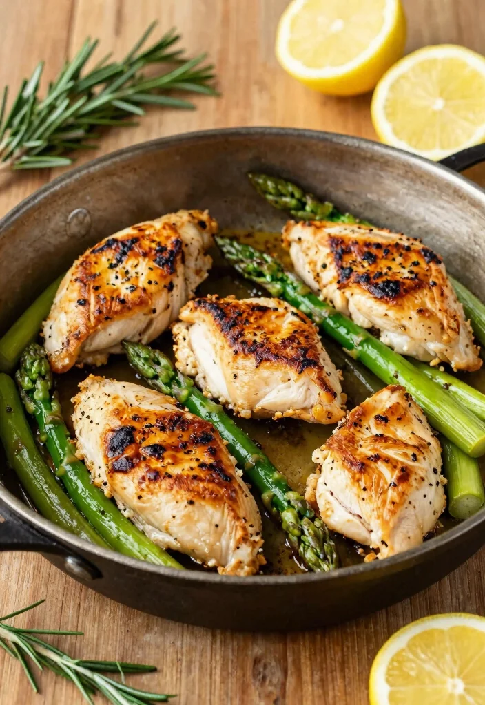 17 Quick Weeknight Meals for Family Healthy & Fast - 1. One-Pan Lemon Garlic Chicken with Asparagus 1