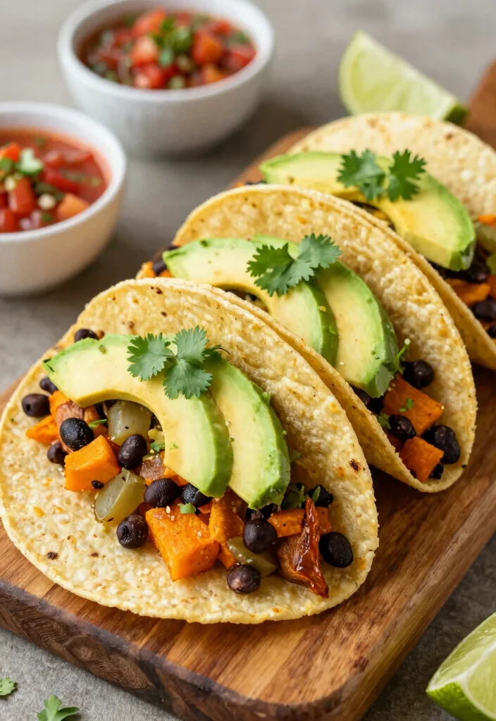 17 Quick Weeknight Meals for Family Healthy & Fast - 6. Sweet Potato and Black Bean Tacos 1