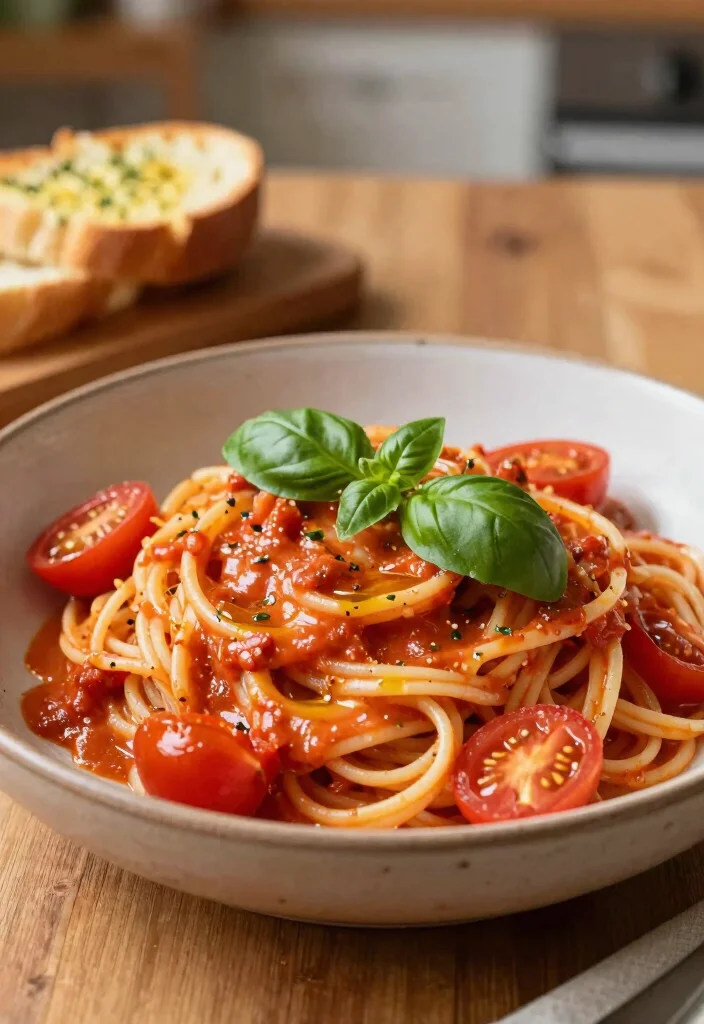 17 Quick Weeknight Meals for Family Healthy & Fast - 7. Creamy Tomato Basil Pasta 1