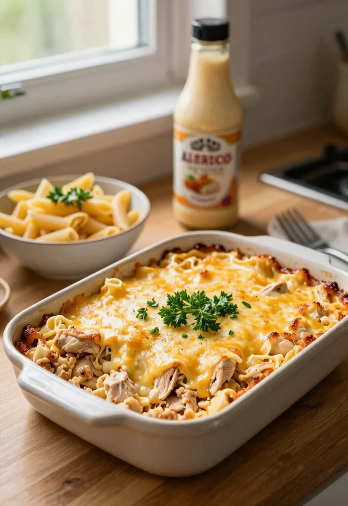 18 Big Family Dinner Ideas for When You’re Hosting the Whole Crew - 1. One-Pan Chicken Alfredo Bake 1