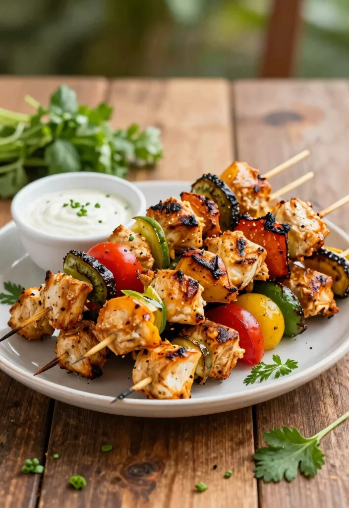 18 Big Family Dinner Ideas for When You’re Hosting the Whole Crew - 13. Chicken and Vegetable Skewers 1