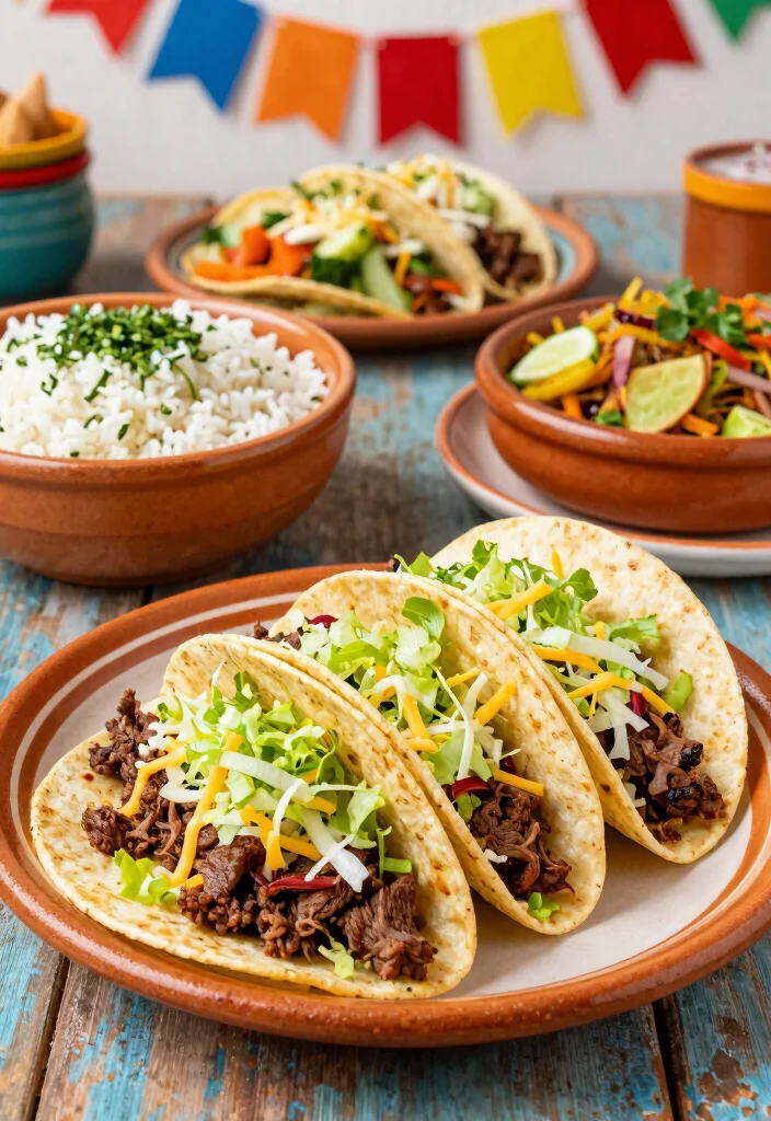 18 Big Family Dinner Ideas for When You’re Hosting the Whole Crew - 14. Beef Tacos with Cilantro-Lime Rice 1