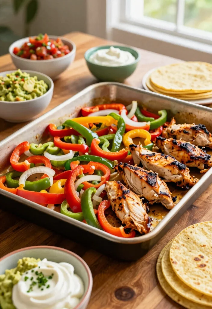 18 Big Family Dinner Ideas for When You’re Hosting the Whole Crew - 5. Sheet Pan Fajitas 1