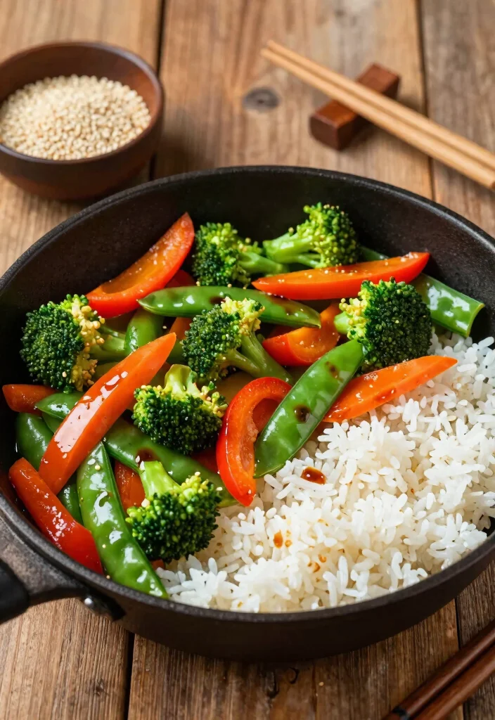 18 Big Family Dinner Ideas for When You’re Hosting the Whole Crew - 7. Vegetable Stir-Fry with Rice 1