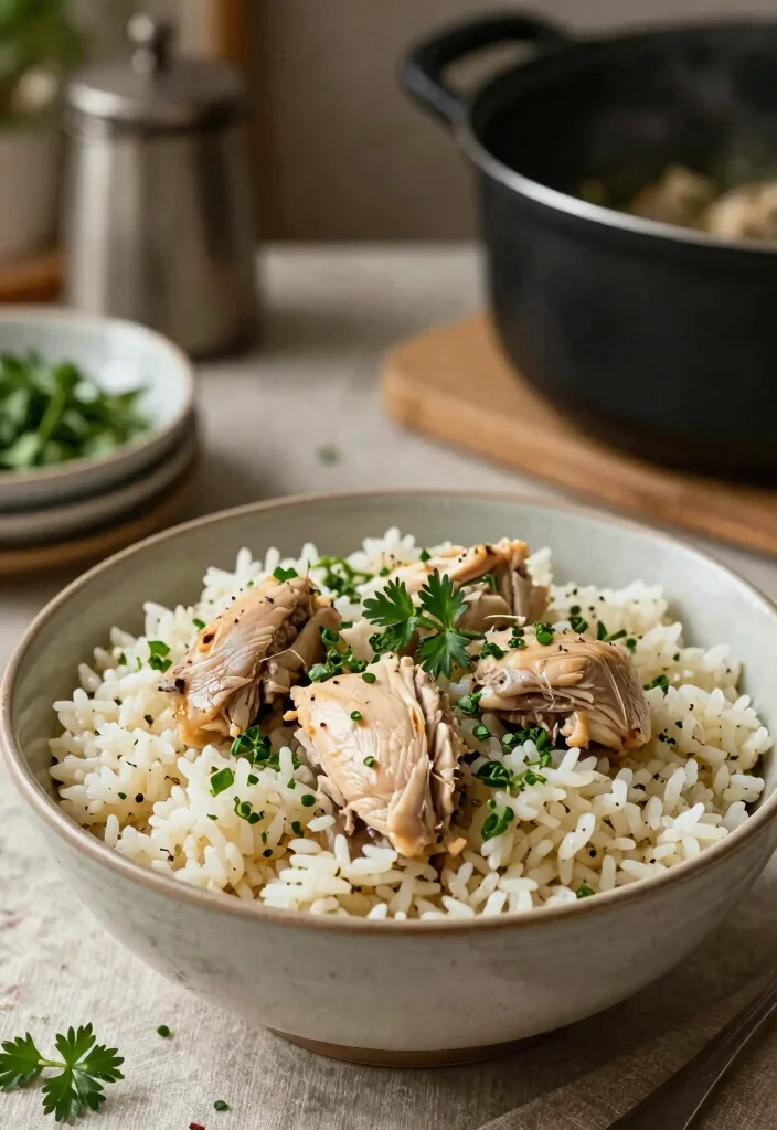 18 Easy Meals for Sick Family (Comforting & Healing Recipes) - 10. Herbal Chicken and Rice 1