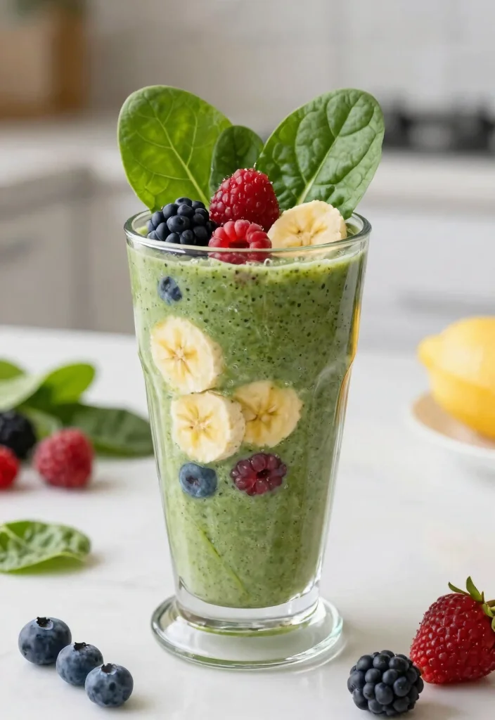 18 Easy Meals for Sick Family (Comforting & Healing Recipes) - 18. Fruit Smoothie with Spinach 1