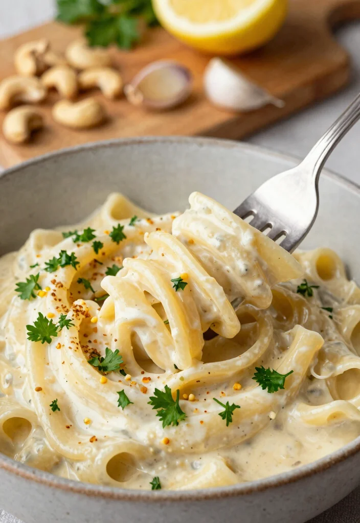 18 Family Friendly Dairy Free Meals: Creamy & Delicious - 1. Creamy Vegan Alfredo Pasta 1